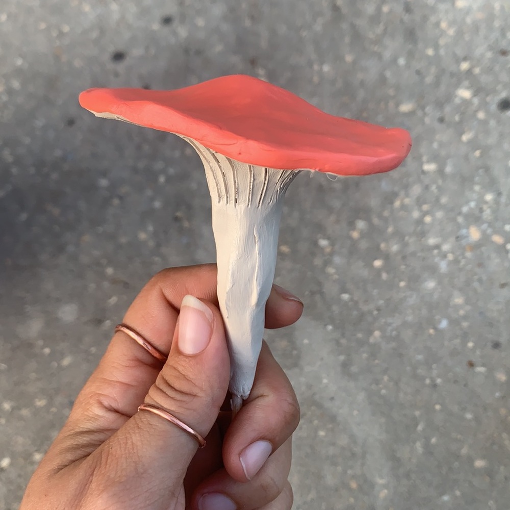ππ Handmade Mushroom Garden Stakes Custom Order of 5 - Picture 5 of 13